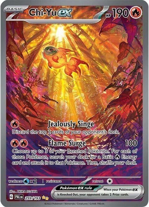 Chi-Yu ex #259 Pokemon Paldea Evolved image 1